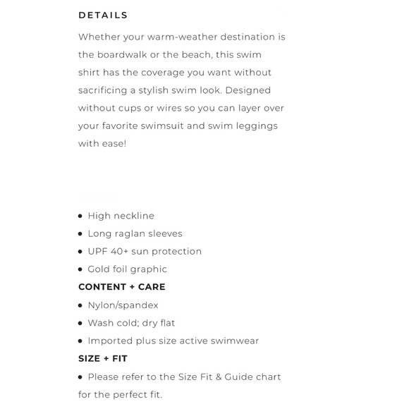 NWT! Torrid Celestial Long Sleeve Layering Swim Shirt - Picture 5 of 11